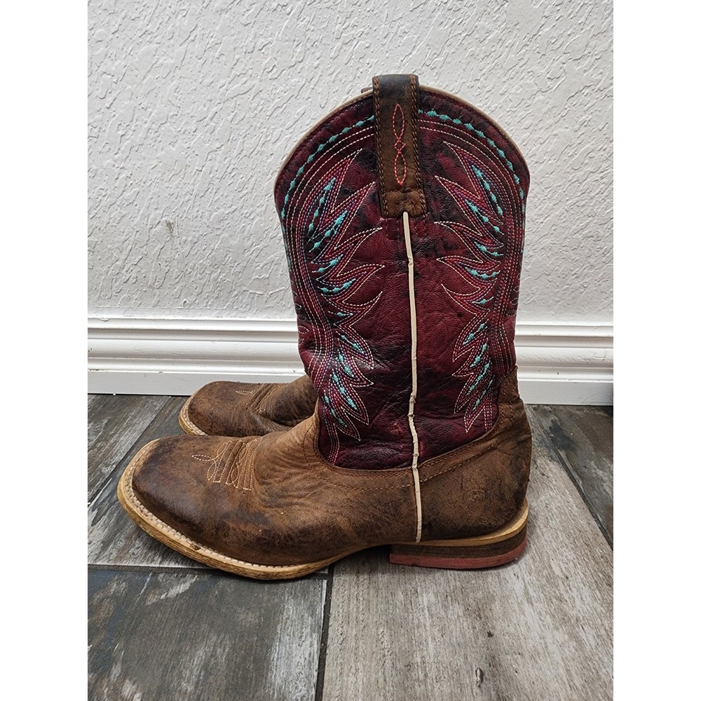 Ariat Kids Size 5 Brown Multicolored Vaquera Cowboy Western Boots  10023071